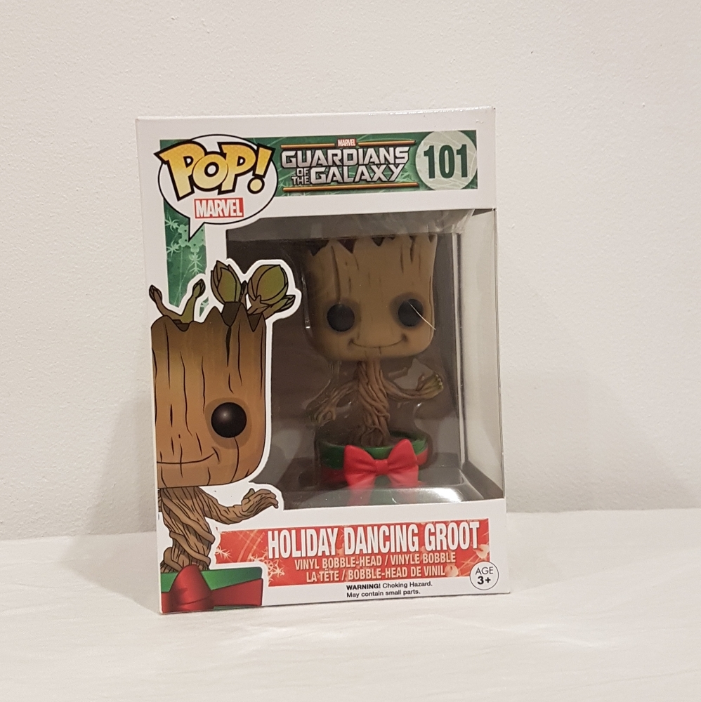 Dancing Holiday Groot Funko Pop 101 Marvel Guardians of the Galaxy Bobble-Head